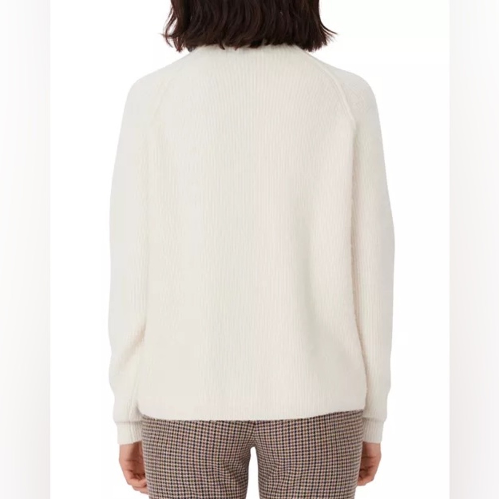 MAJE Cream Sweater with Gold Button Accents - Picture 3 of 9